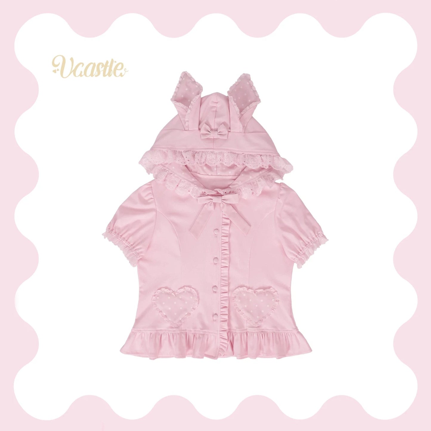 【受注予約~8/2】Bunny Snow Cracker カットカーディガン【VCastle】