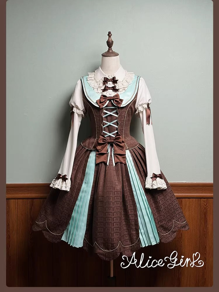 【受注予約~3/3】Chocolate Bear ジャンパースカート・スカート【Alice Girl】