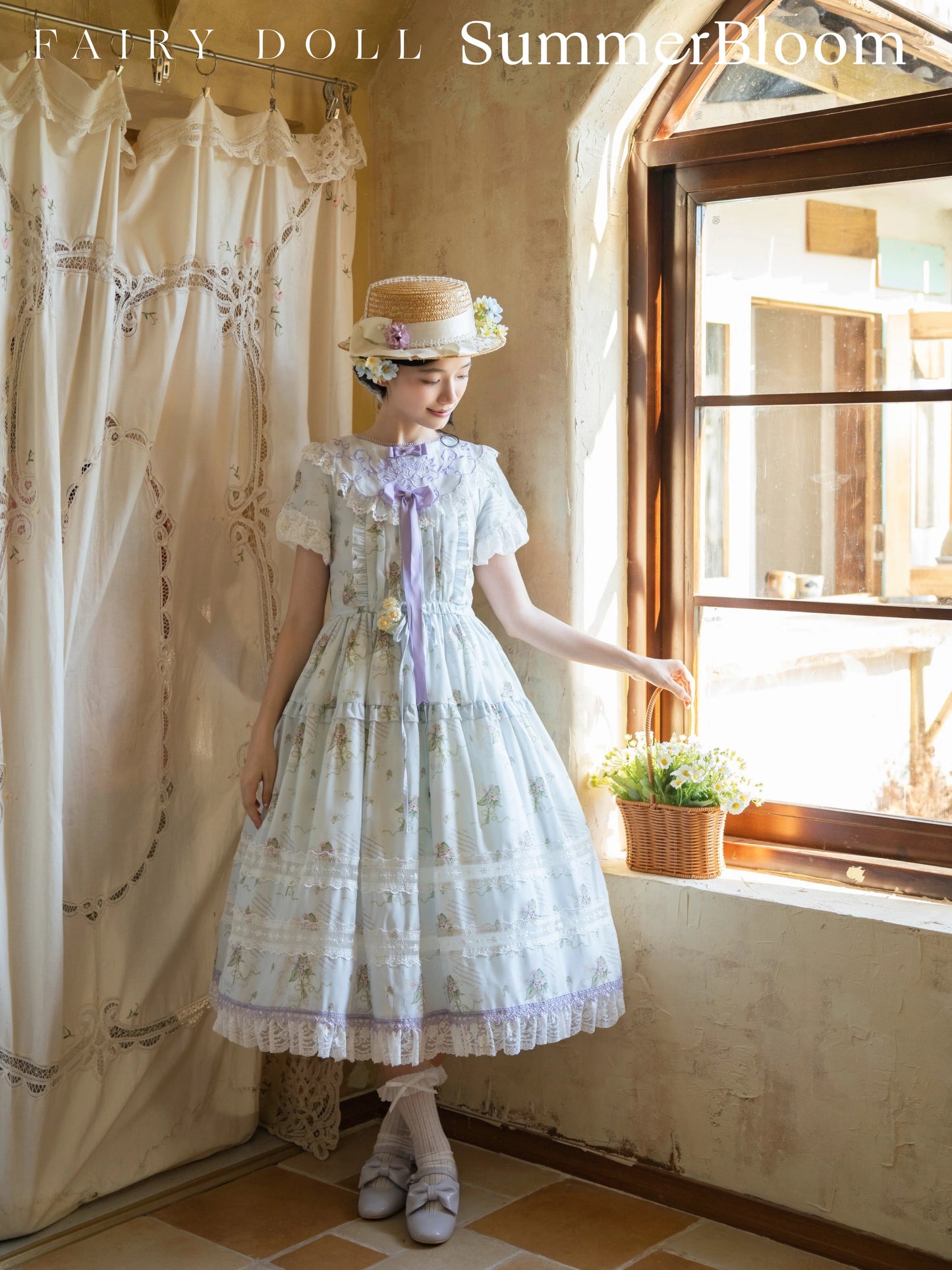【受注予約~9/8】夏咲の花々 ワンピース【Fairy Doll】