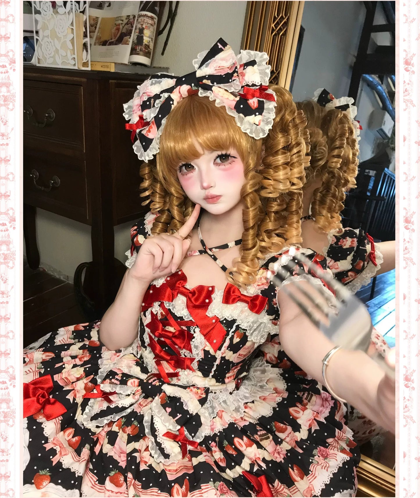 【受注予約~9/28】イチゴと花束 3.0 ワンピース・フルセット【Antique Doll】