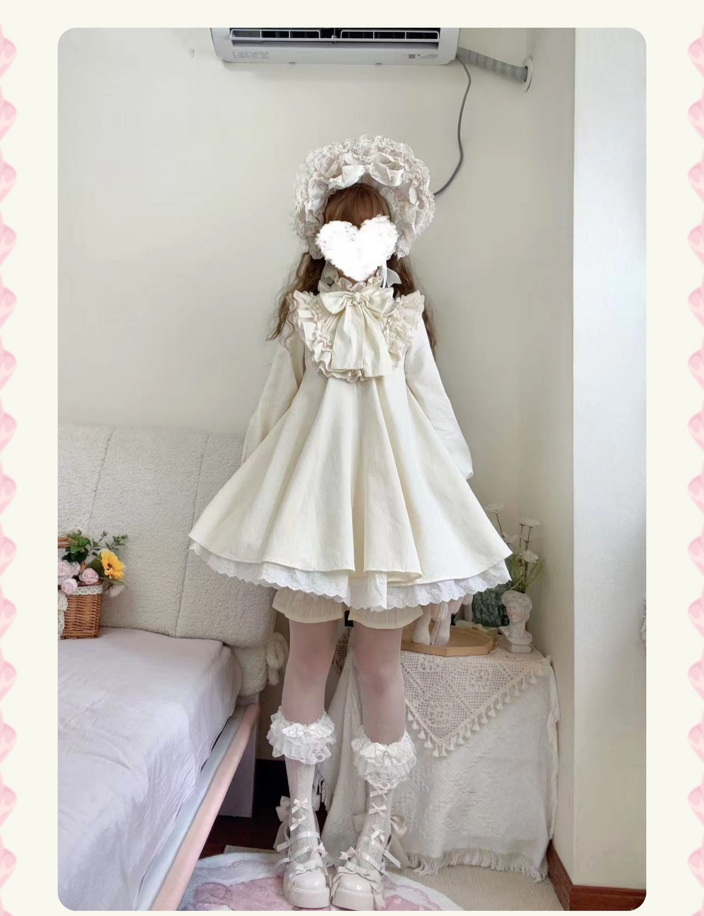 【受注予約~1/25】Dolls Aラインワンピース・ハット・ドロワーズセット【signorina】