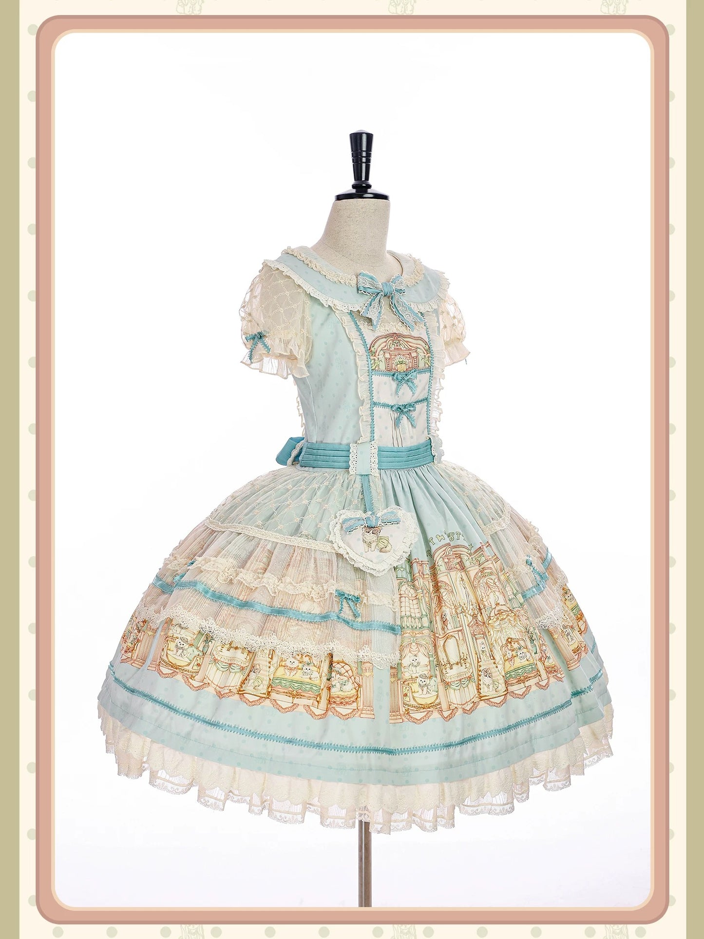 【受注予約~9/6】Fluffy Cat Castle ワンピース・ジャンパースカート【Alice Girl】