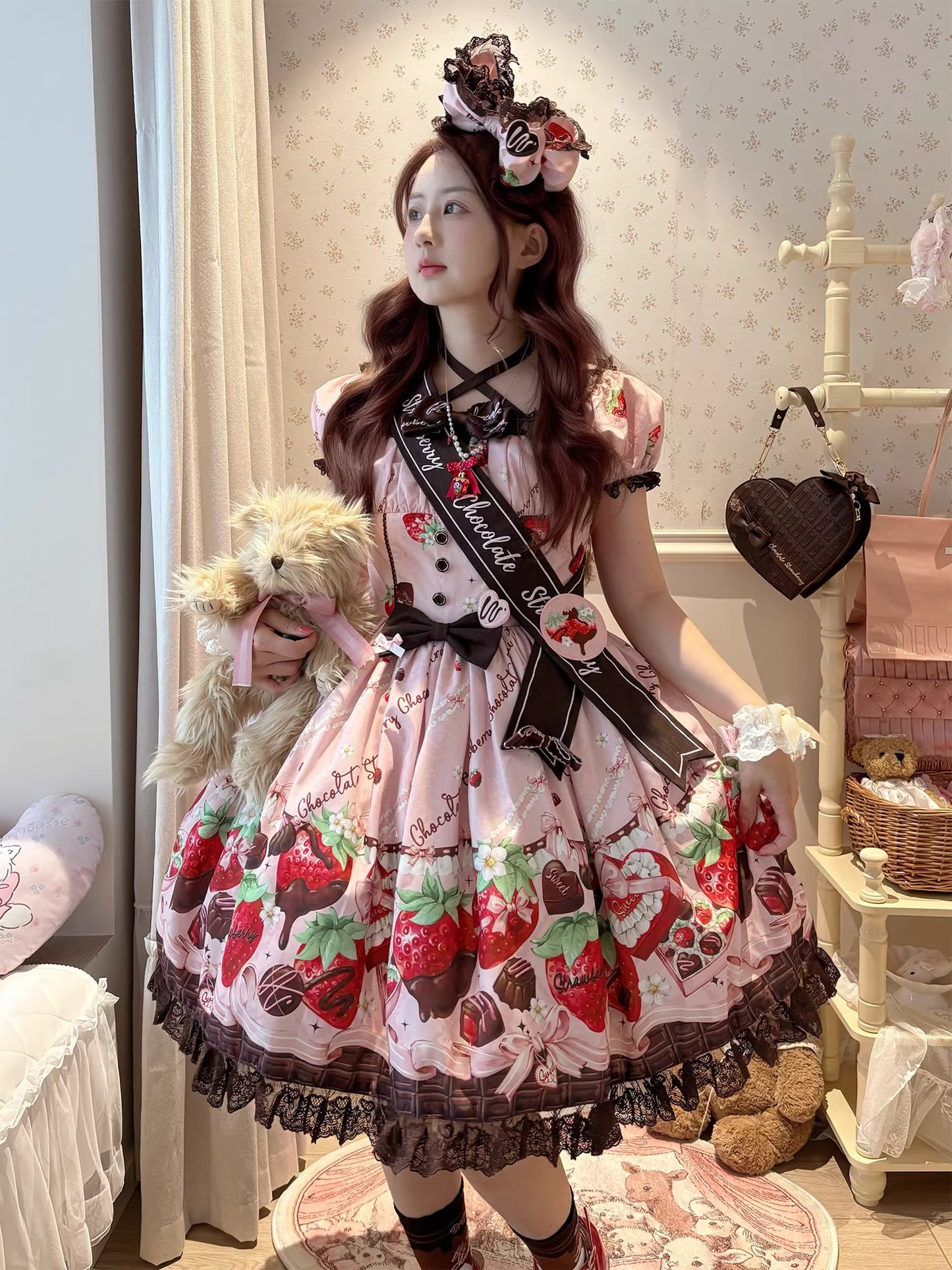 【受注予約~3/30】Berry Lovers ワンピース・ジャンパースカート・サロペット・ブラウス【DreamWhale】
