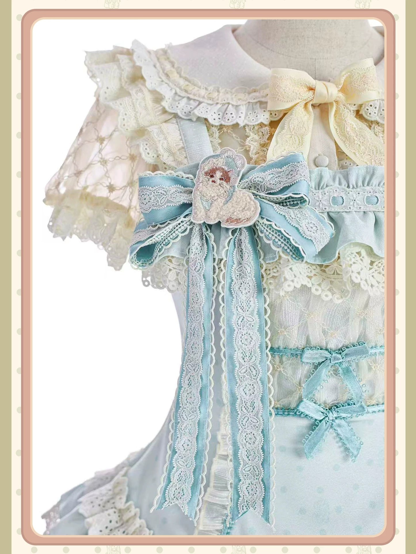 【受注予約~9/6】Fluffy Cat Castle ワンピース・ジャンパースカート【Alice Girl】