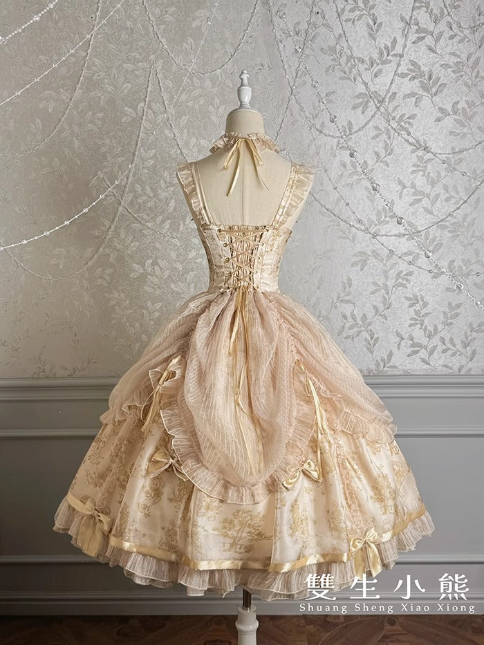 【受注予約~9/11】Gilded Dream ジャンパースカート【双生小熊】