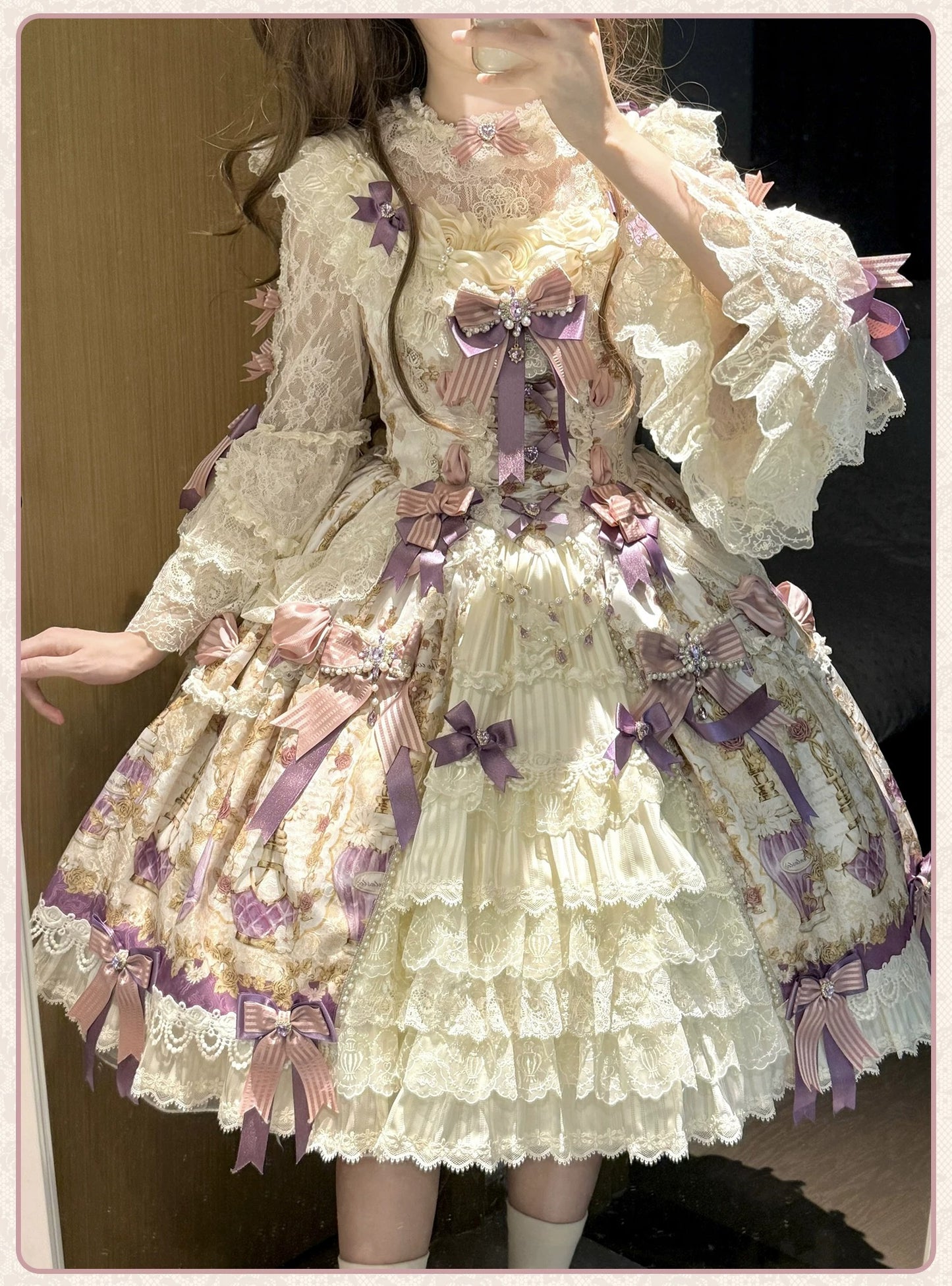 【受注予約~6/16】Antique Jewel Fragrance ジャンパースカート・フルセット【双生小熊】