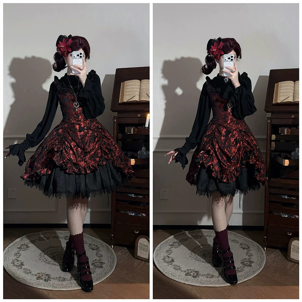 【受注予約~8/27】Midnight Lily ジャンパースカート【Miss Cube】
