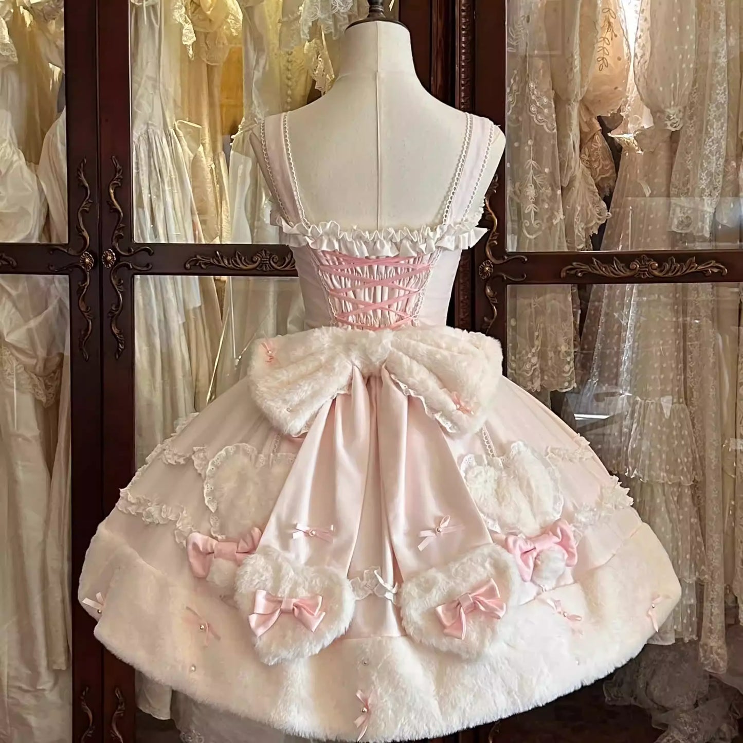 【受注予約~11/13】Rabbit Dumpling ケープ付きジャンパースカート【Dream Lolita】