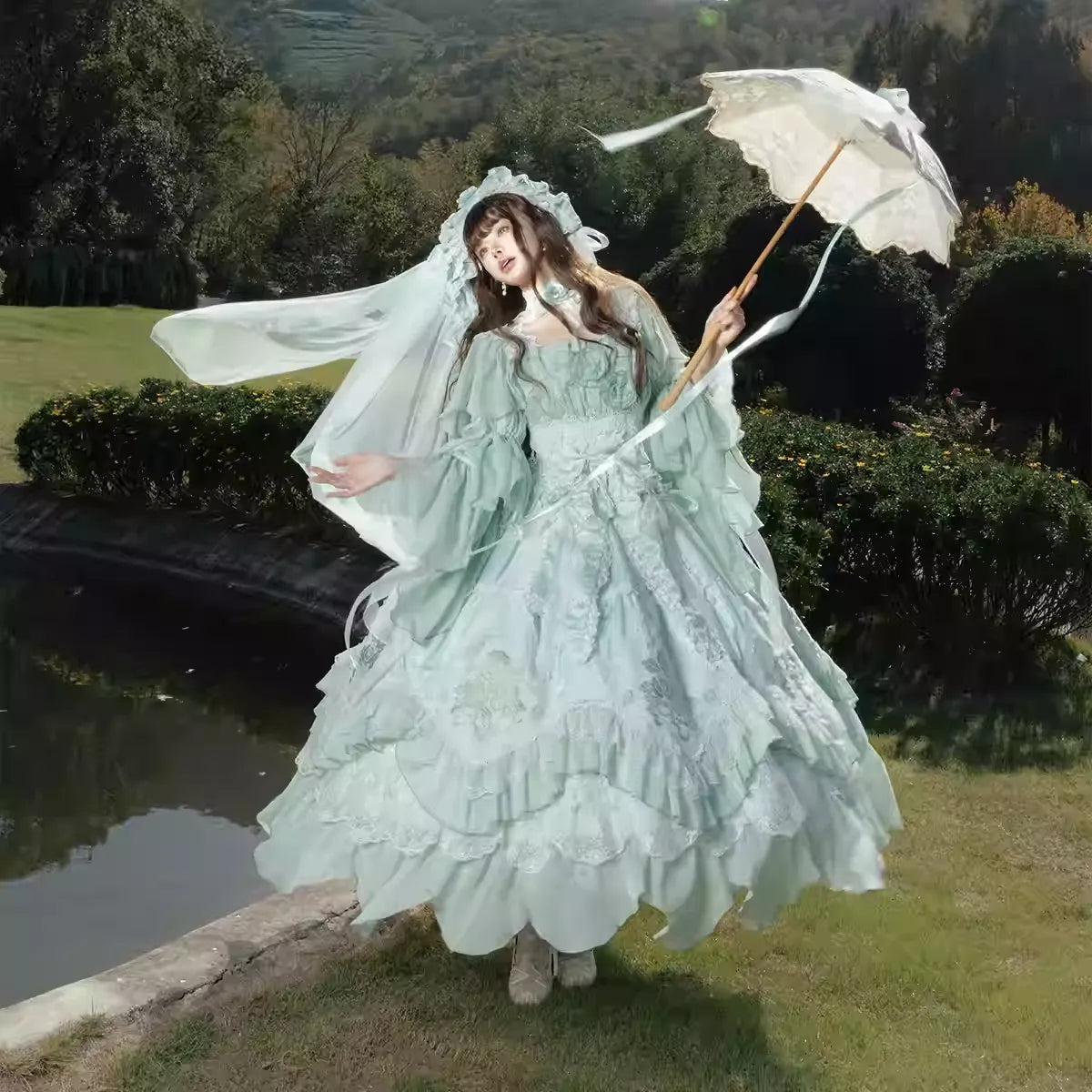 【受注予約~2/26】Rose Umbrella フルセット【Bramble Rose】