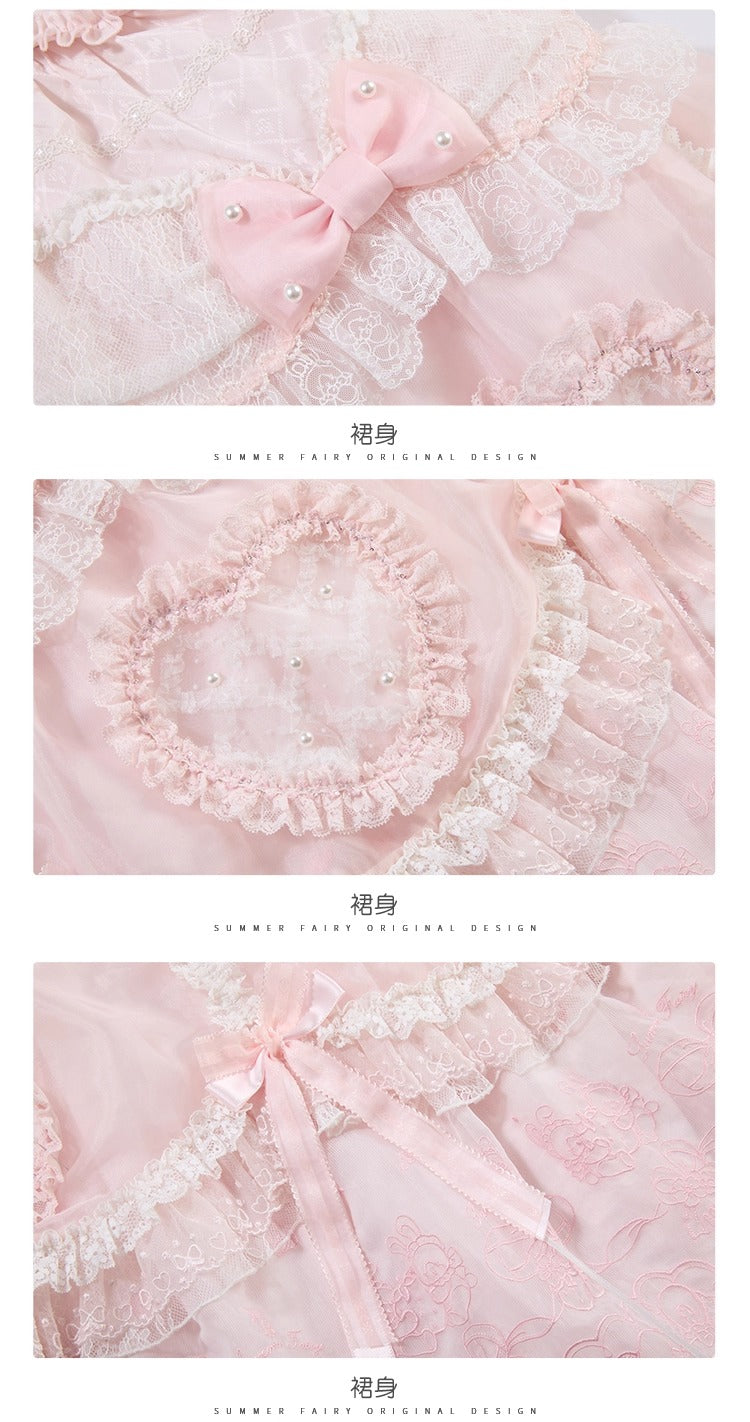 【受注予約~8/28】Strawberry momo Party ジャンパースカートセット(ウェディングver.)【仲夏物語】