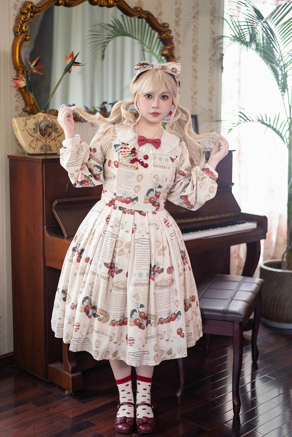 【受注予約~9/17】Grass art collection ワンピース【Miss Cube】