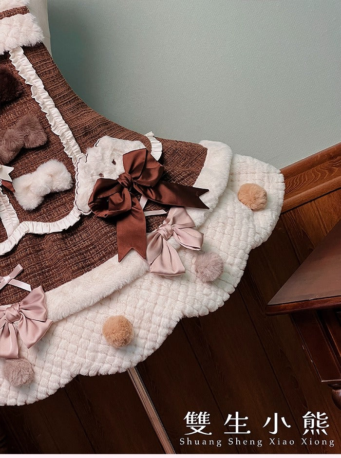 【受注予約~10/23】Frosted Sugar Rabbit ジャンパースカート・サロペット【双生小熊】