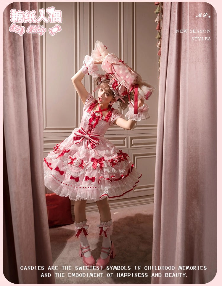 【受注予約~12/8】Candy Wrapper ワンピース【花与珍珠匣】