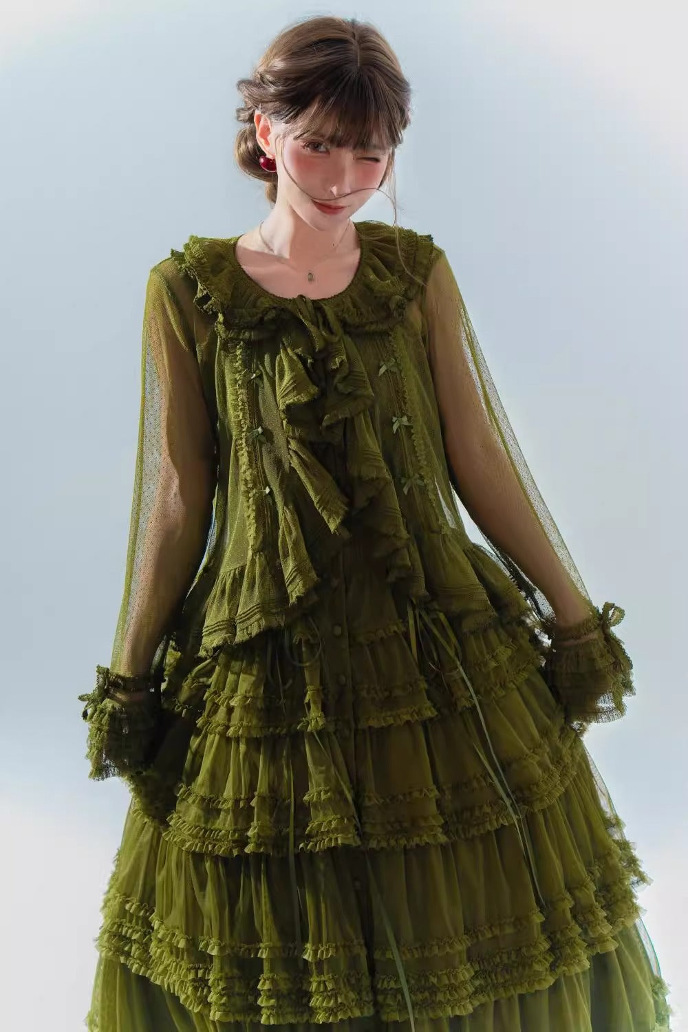 【受注予約~12/24】Lillian's Summer ジャンパースカート(タイプ1・ロング丈)【Spring Flower Language】