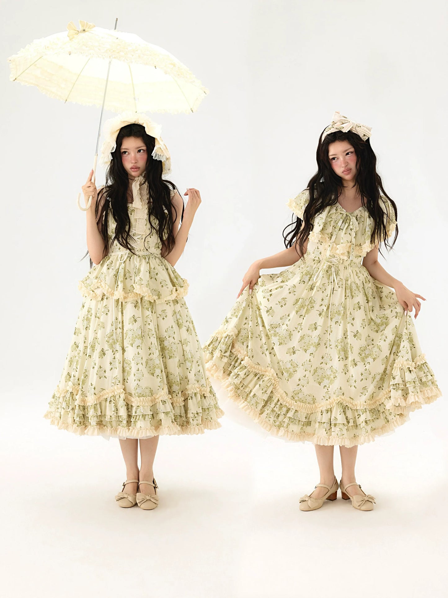 【受注予約~6/28】Bouquet of flowers for autumn 2026 ジャンパースカート(タイプ1)【BacioBouquet】