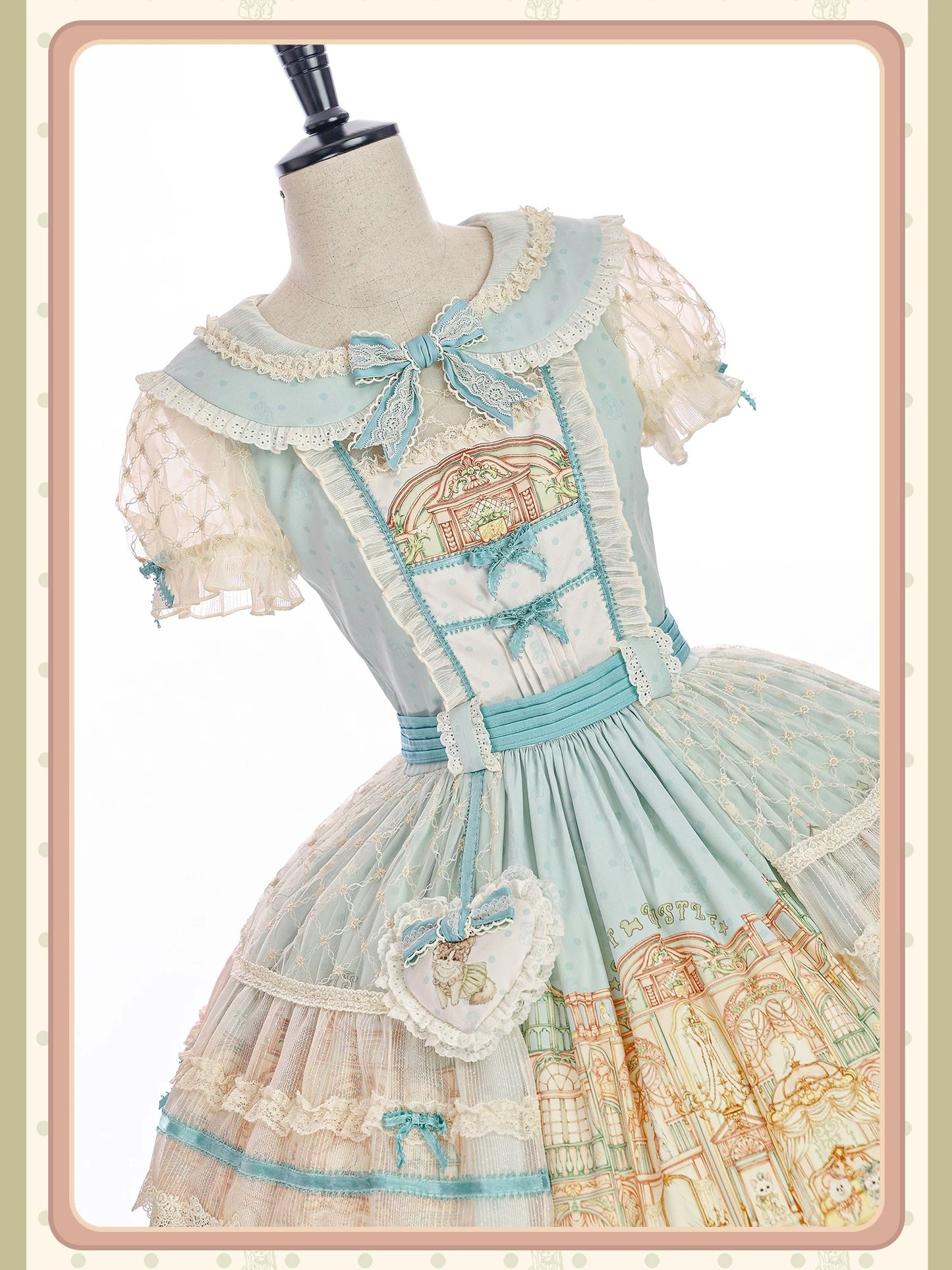 【受注予約~9/6】Fluffy Cat Castle ワンピース・ジャンパースカート【Alice Girl】