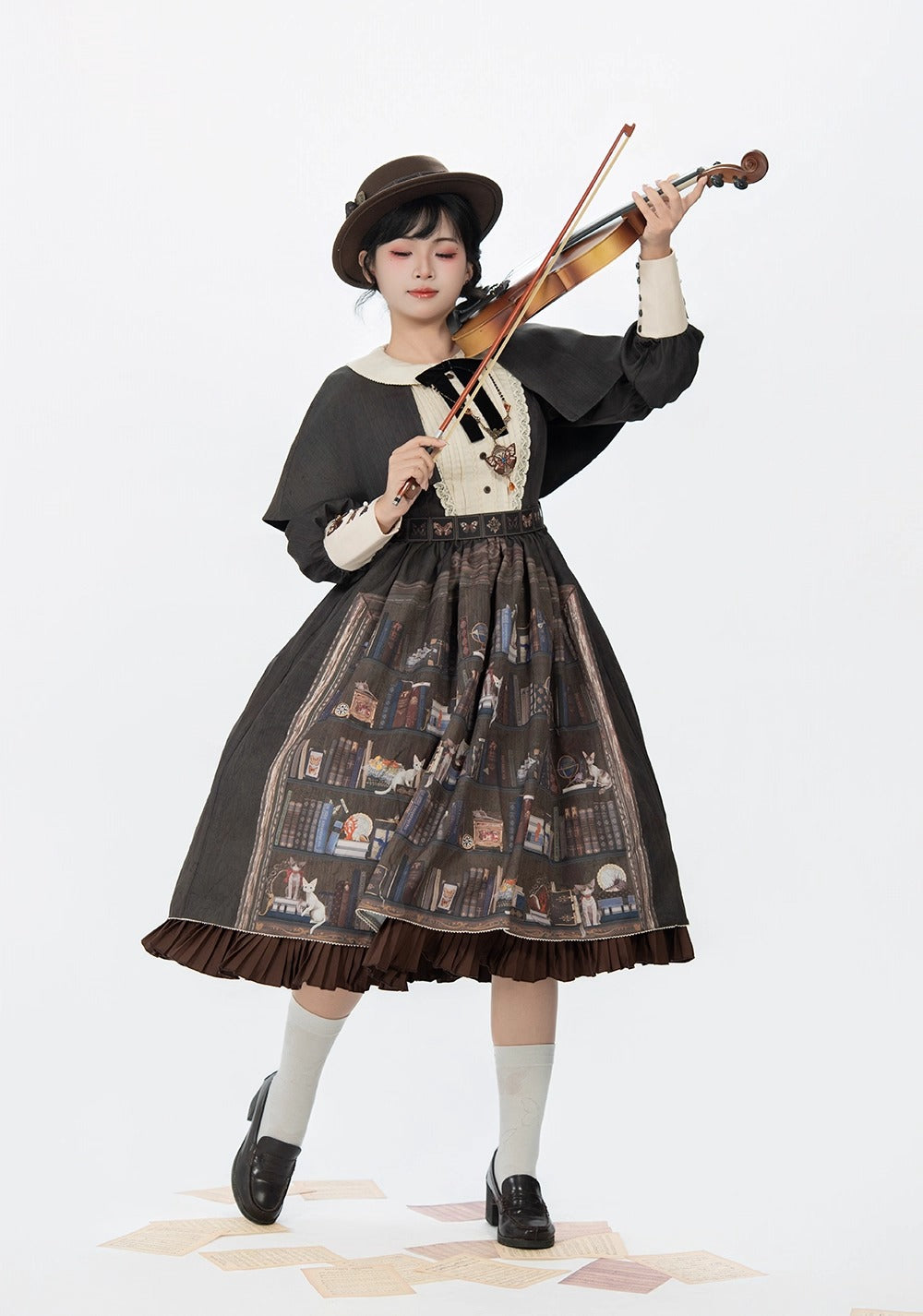 【受注予約~11/6】German Bookshelf ワンピース【Miss Point】