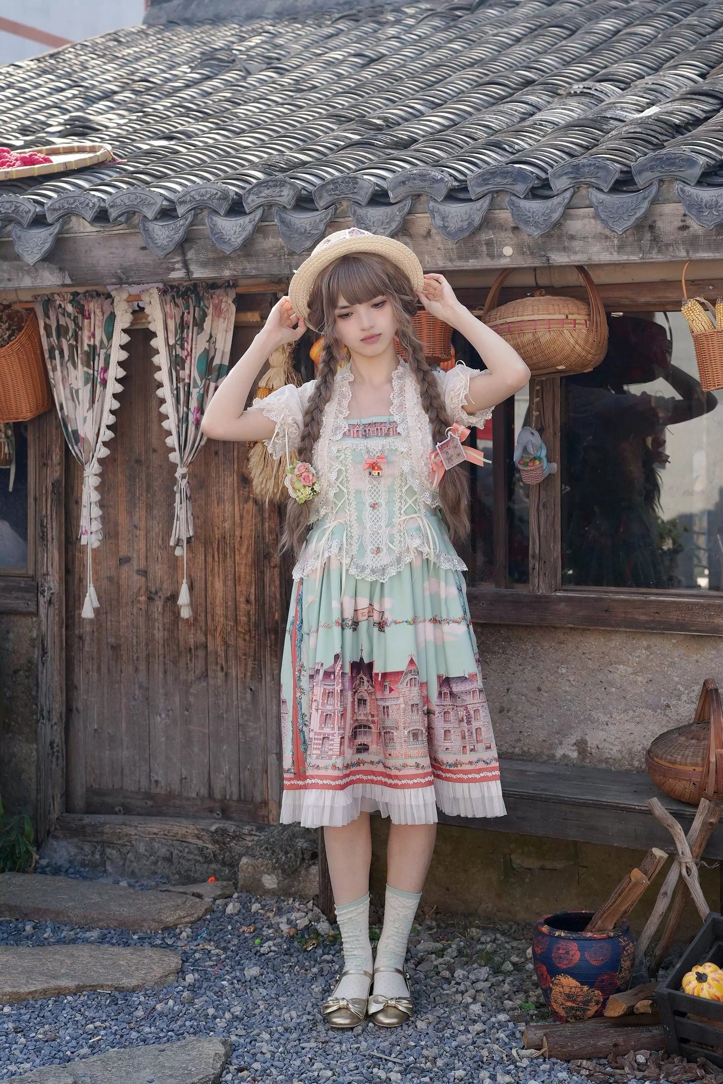 【受注予約~5/6】Dewans Garden Town カーディガン【Cutey Mask】