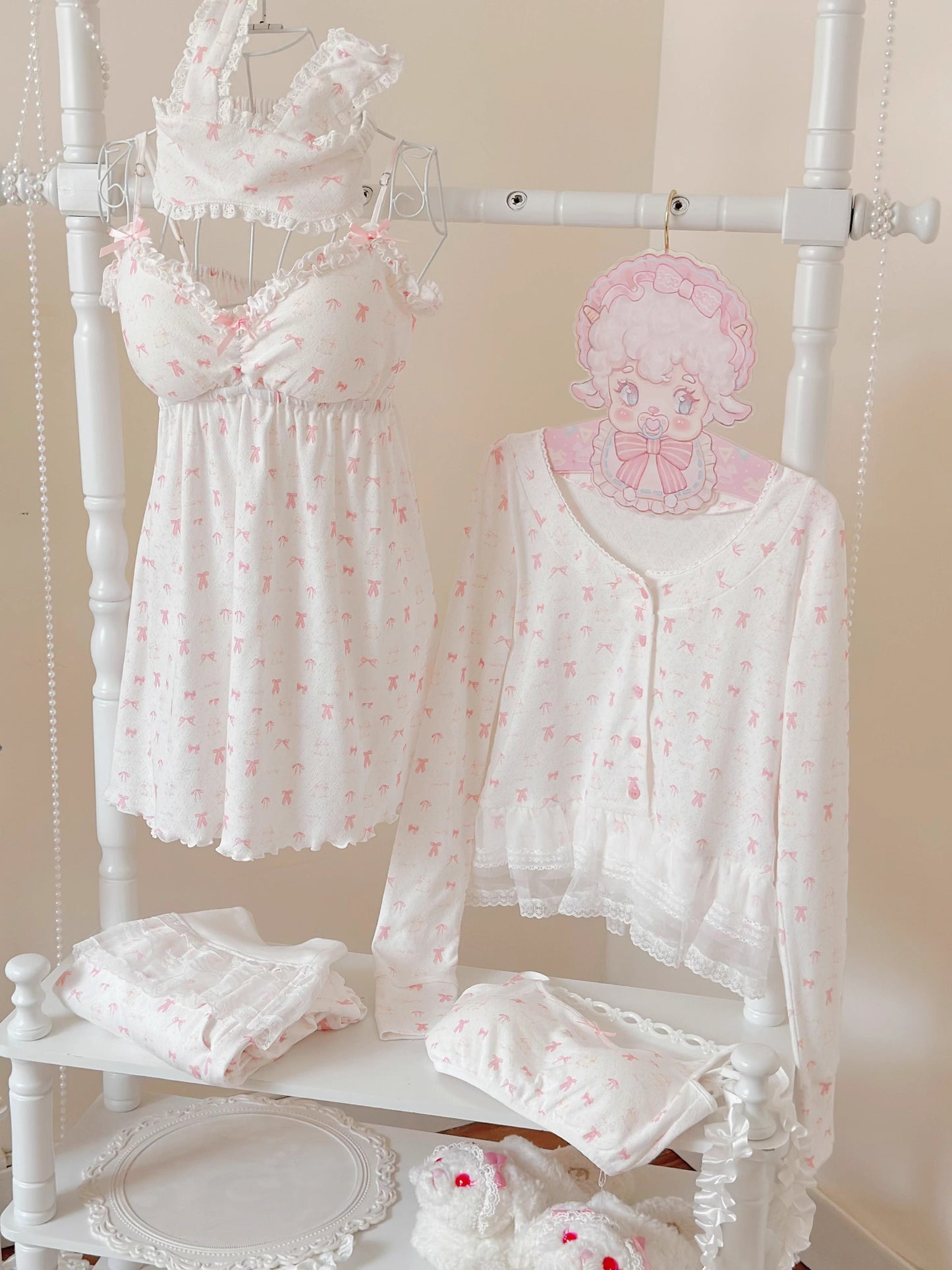 リボンナイトウェア【Sheep Puff】