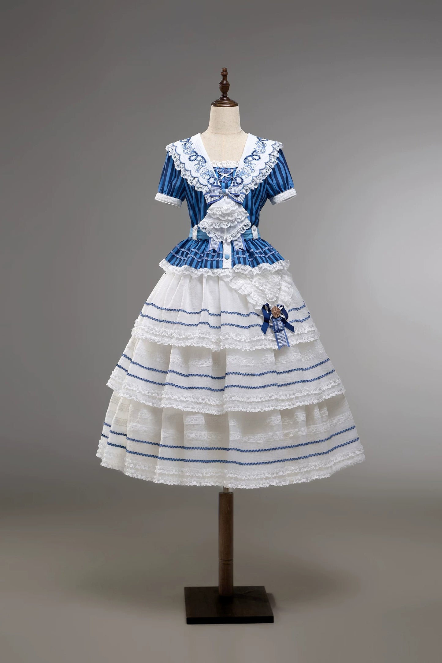 【受注予約~6/28】Antique Sailor Bear トップス・スカート・フルセット【双生小熊】