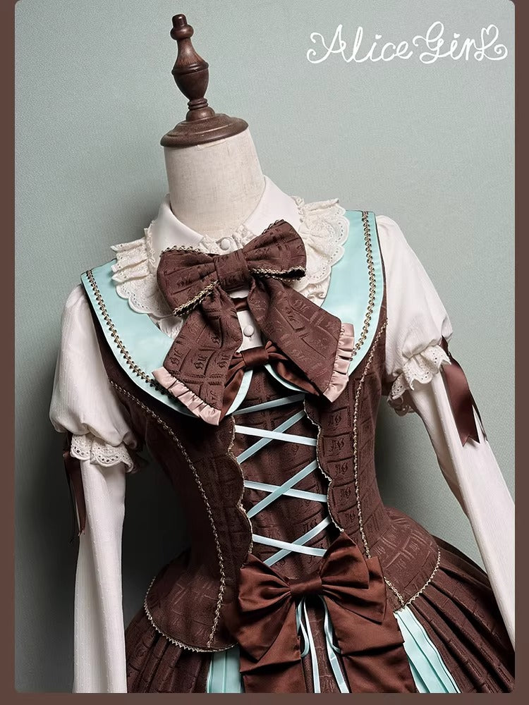 【受注予約~3/3】Chocolate Bear ジャンパースカート・スカート【Alice Girl】