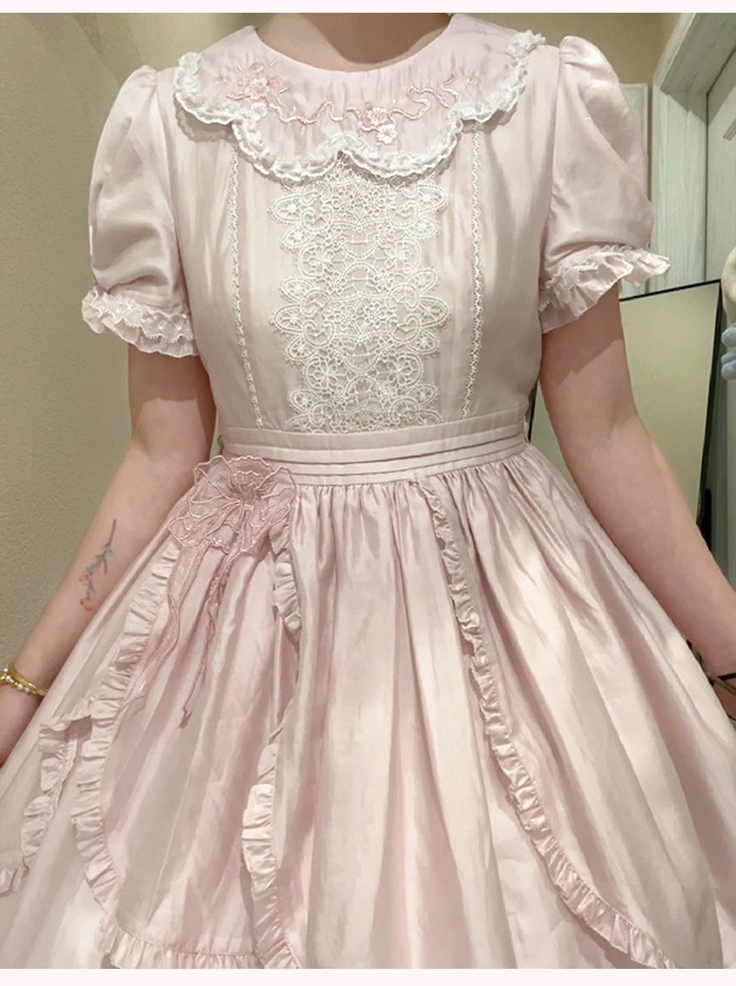 【受注予約~1/29】浮桜 ワンピース・ジャンパースカート【LizBird】