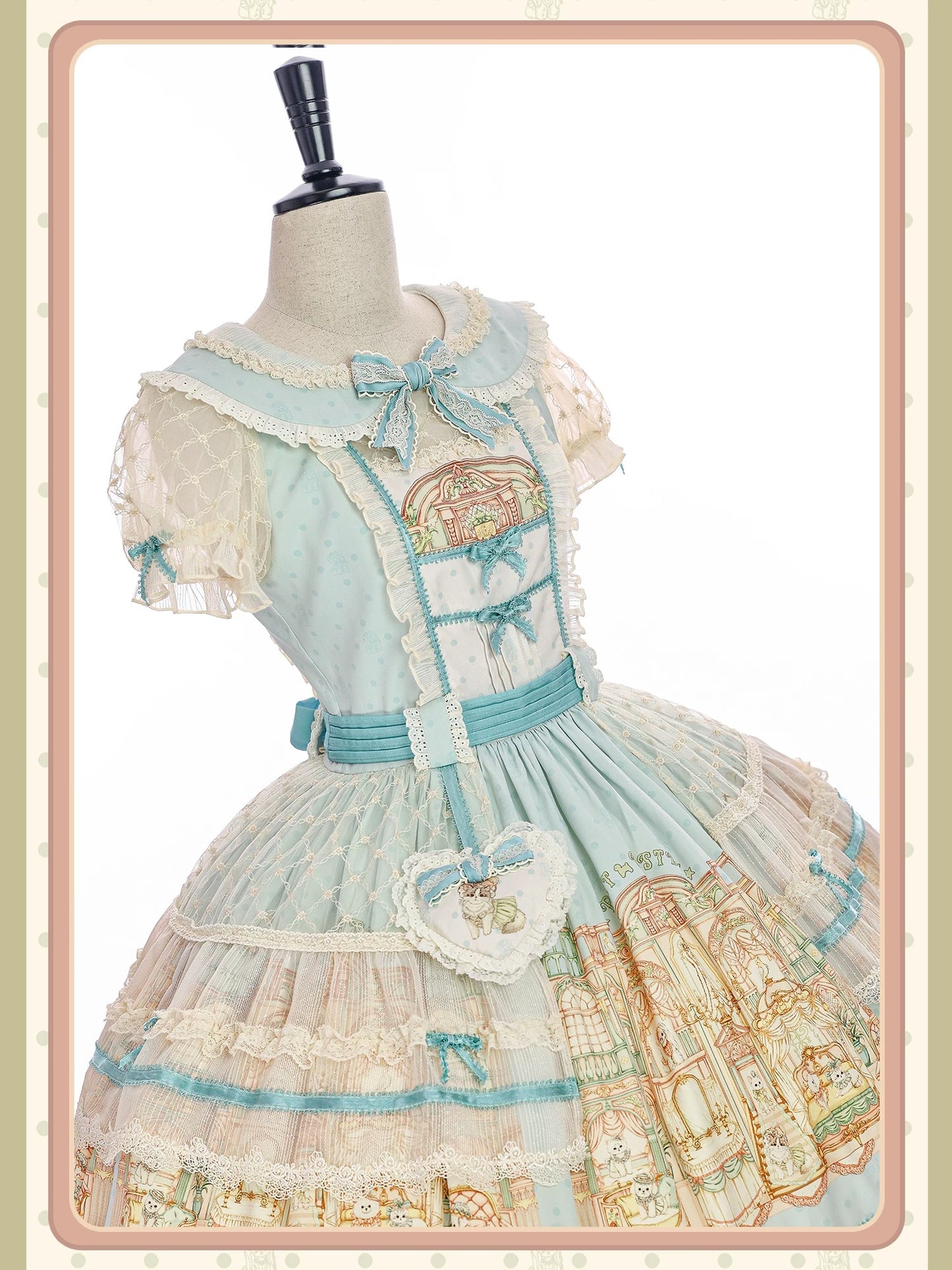 【受注予約~9/6】Fluffy Cat Castle ワンピース・ジャンパースカート【Alice Girl】