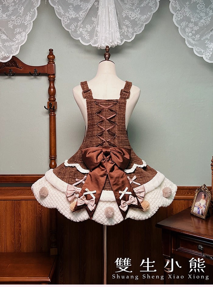 【受注予約~10/23】Frosted Sugar Rabbit ジャンパースカート・サロペット【双生小熊】