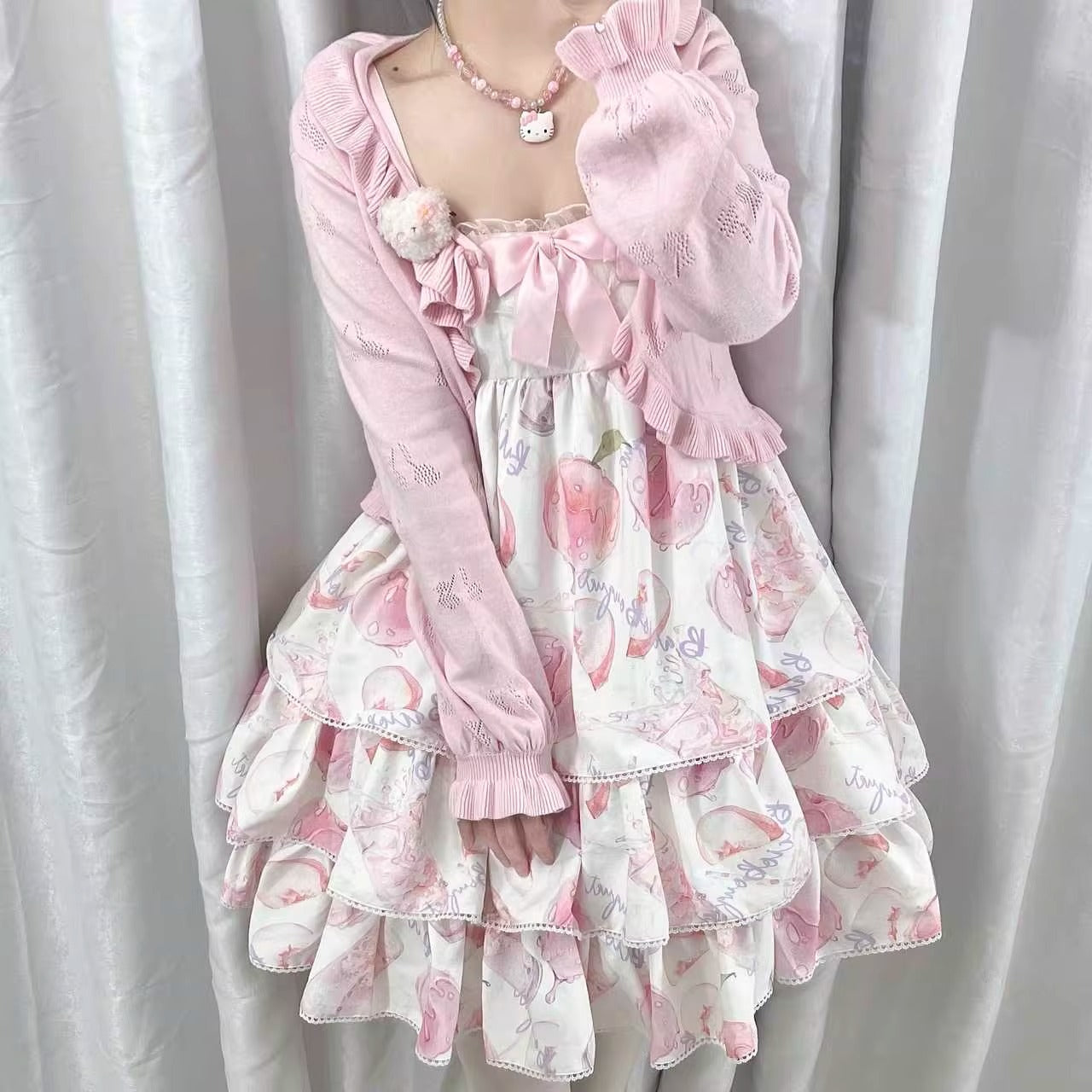 Cherry ボレロカーディガン【Little Dipper】