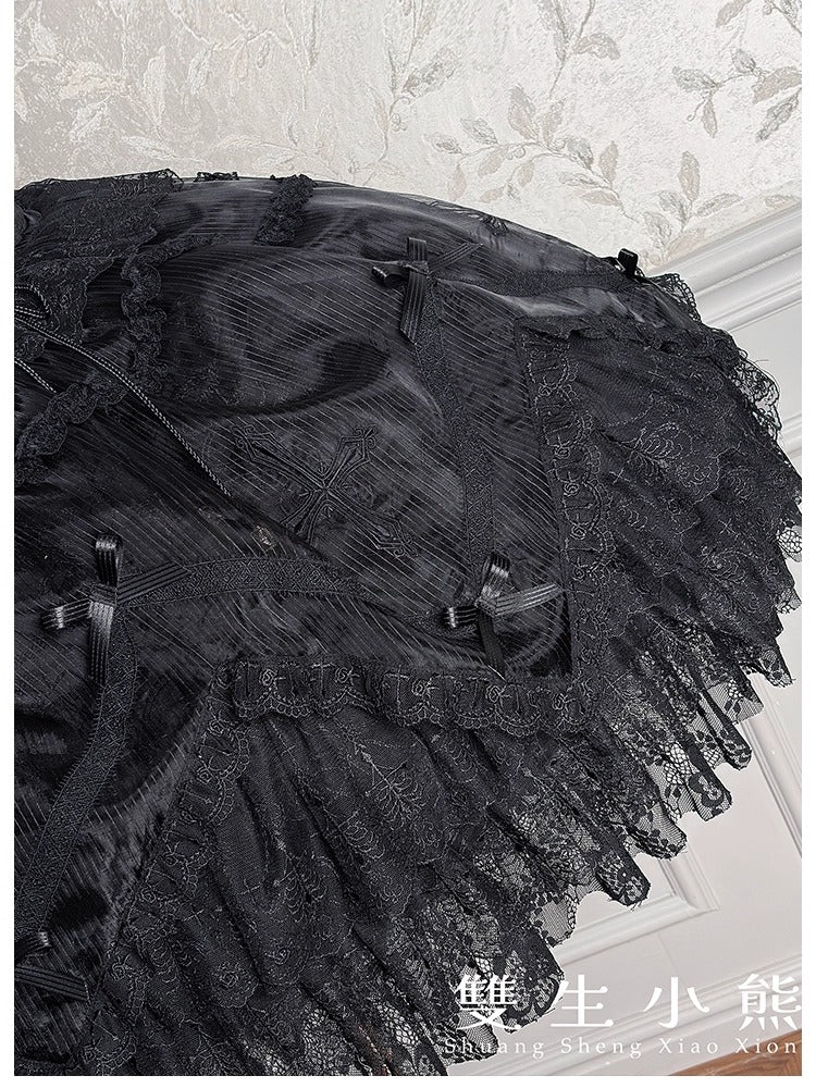 【受注予約~12/8】Black Mist Feast ジャンパースカート【双生小熊】