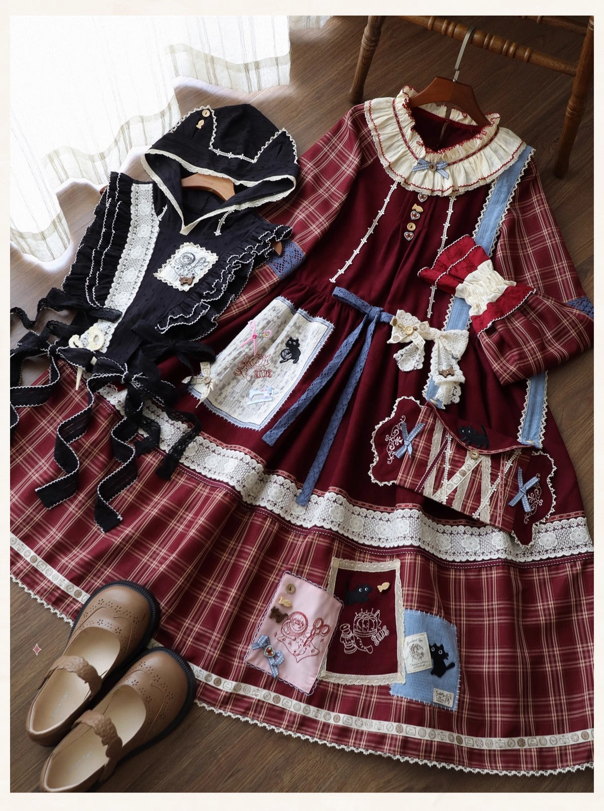 【受注予約~11/18】黒猫裁縫教室 フルセット【Peony】