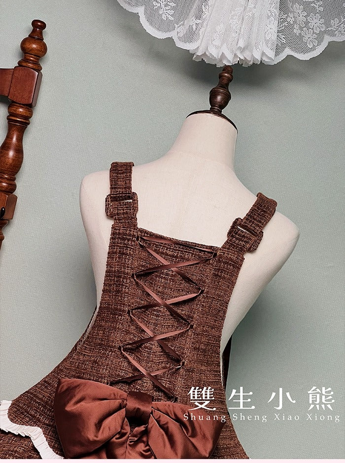 【受注予約~10/23】Frosted Sugar Rabbit ジャンパースカート・サロペット【双生小熊】