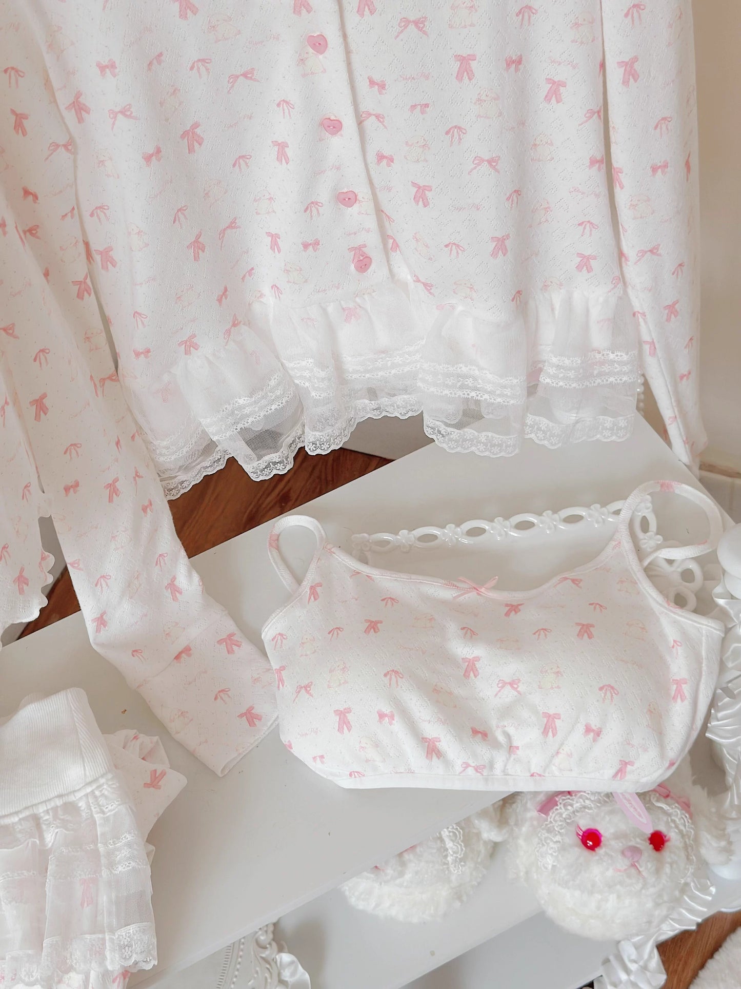 リボンナイトウェア【Sheep Puff】