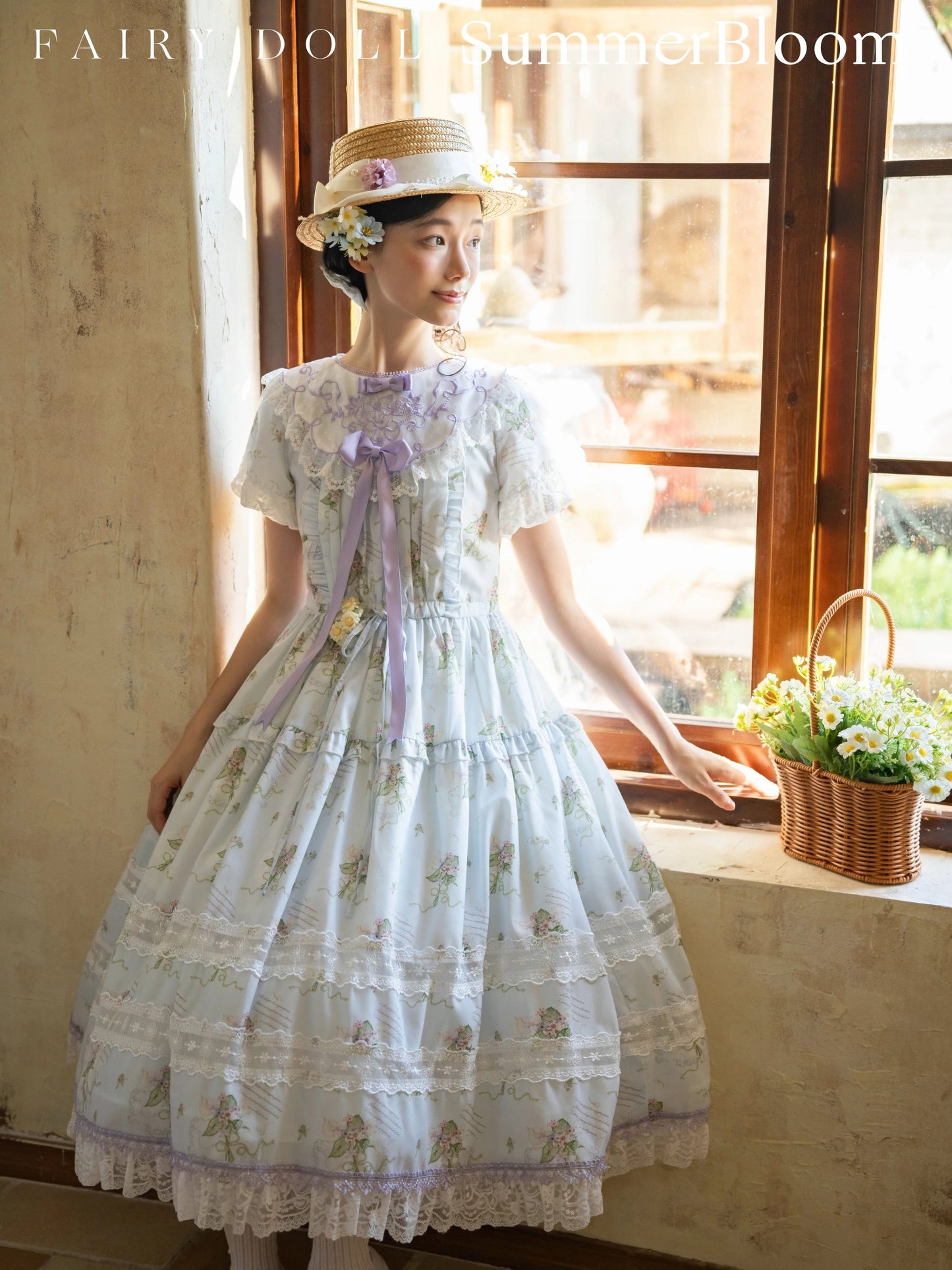 【受注予約~9/8】夏咲の花々 ワンピース【Fairy Doll】
