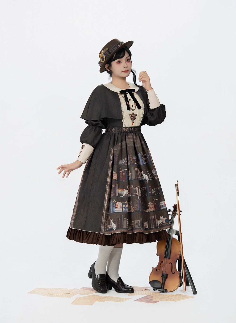 【受注予約~11/6】German Bookshelf ワンピース【Miss Point】