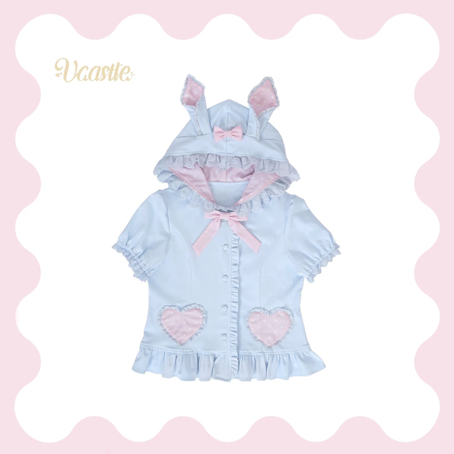 【受注予約~8/2】Bunny Snow Cracker カットカーディガン【VCastle】