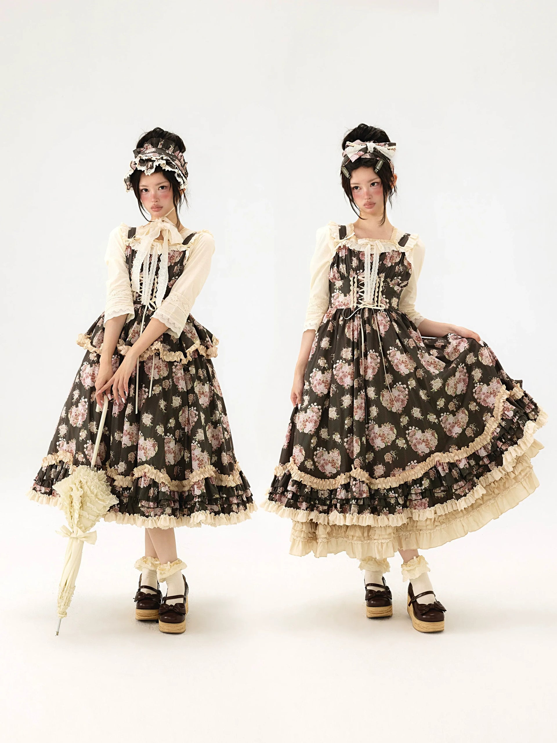 yun様⭐︎オーガ⭐︎BOUQUET⭐︎プーケットブラウス Bouquet of flowers for autumn 2026 ジャンパースカート(タイプ1