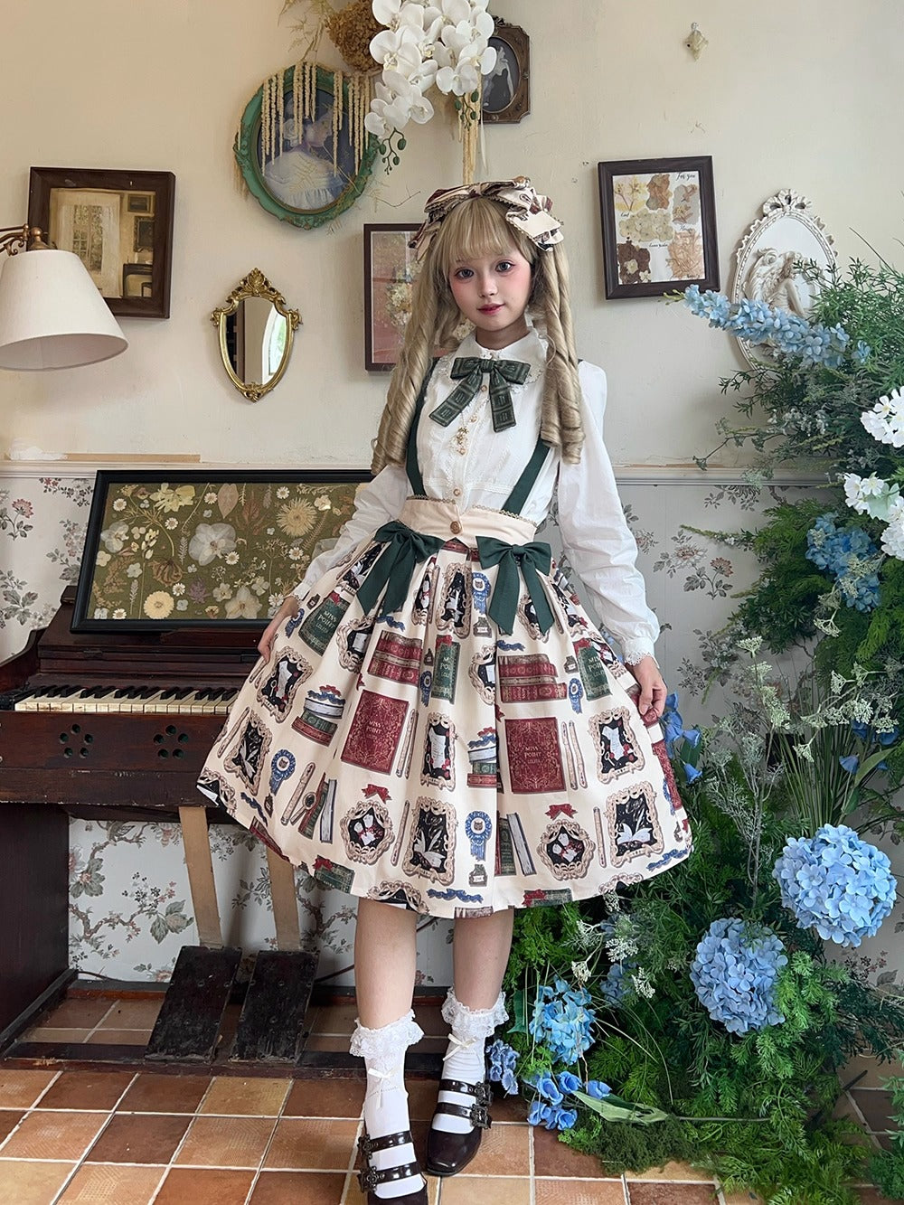 【受注予約~10/22】Wheat Book サロペット【Miss Cube】