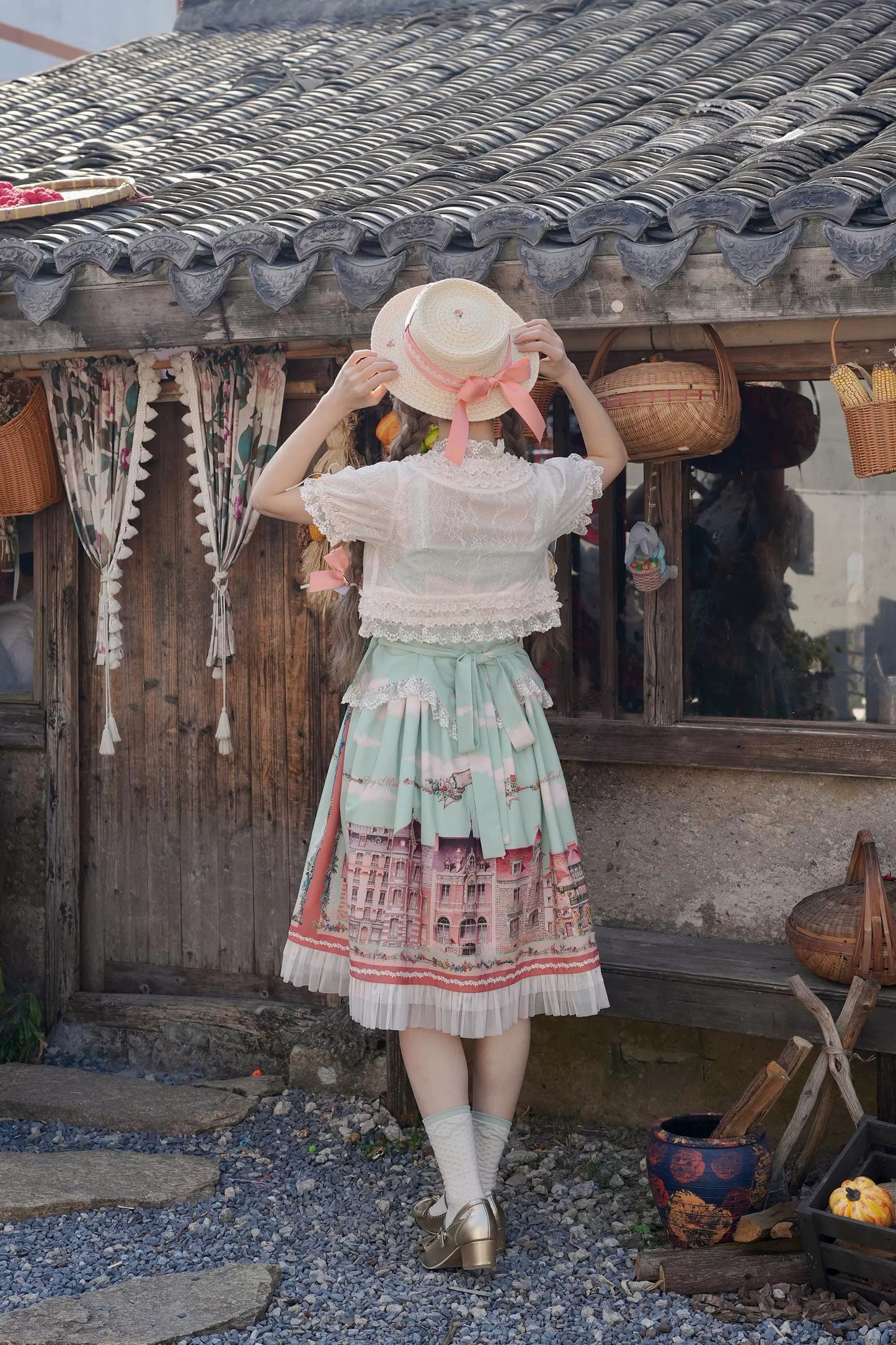 【受注予約~5/6】Dewans Garden Town カーディガン【Cutey Mask】