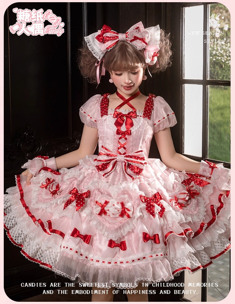 【受注予約~12/8】Candy Wrapper ワンピース【花与珍珠匣】