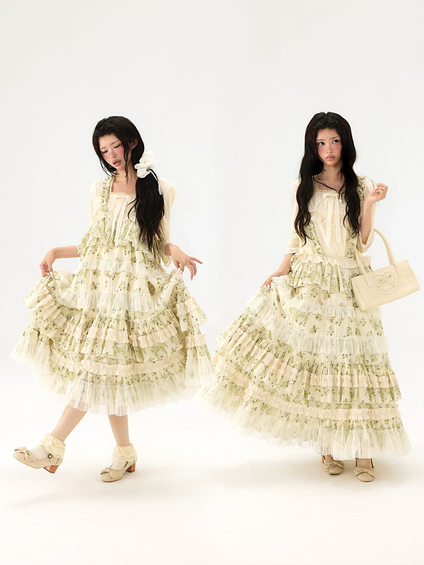 【受注予約~6/28】Bouquet of flowers for autumn 2026 ジャンパースカート(タイプ2)【BacioBouquet】