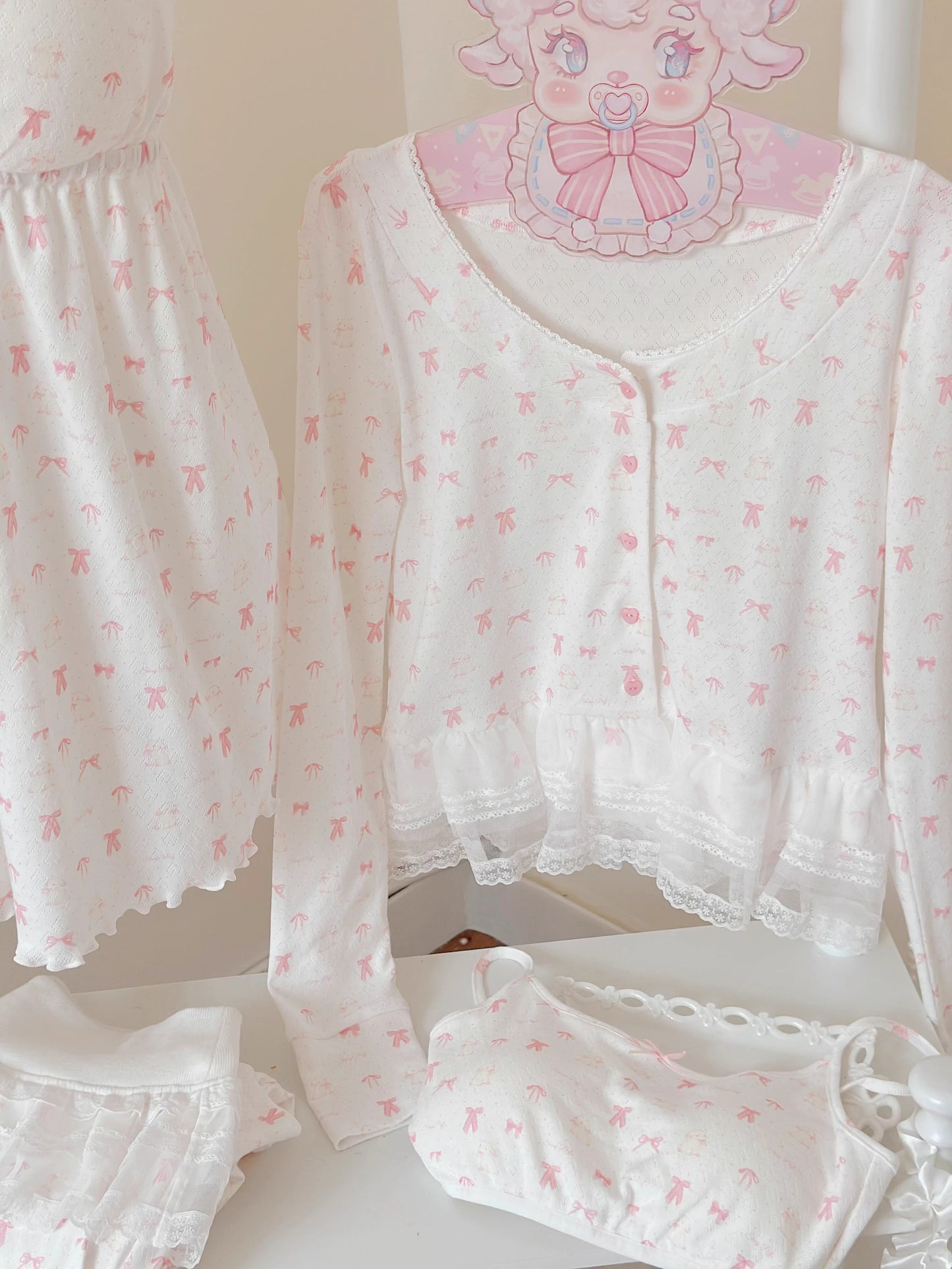 リボンナイトウェア【Sheep Puff】