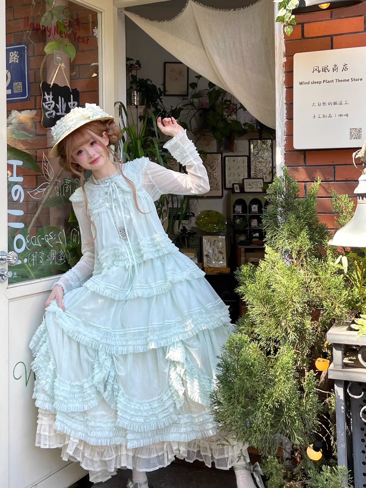 【受注予約~4/16】ドットチュールティアードジャンパースカート（115cm）【暖屿洋装】