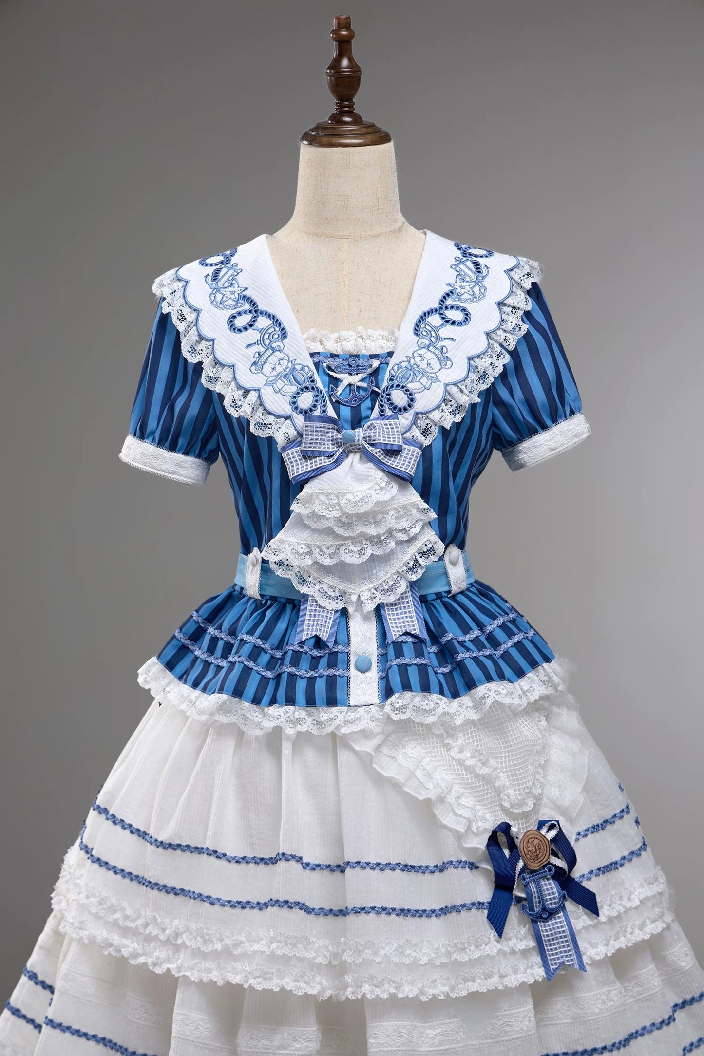 【受注予約~6/28】Antique Sailor Bear トップス・スカート・フルセット【双生小熊】