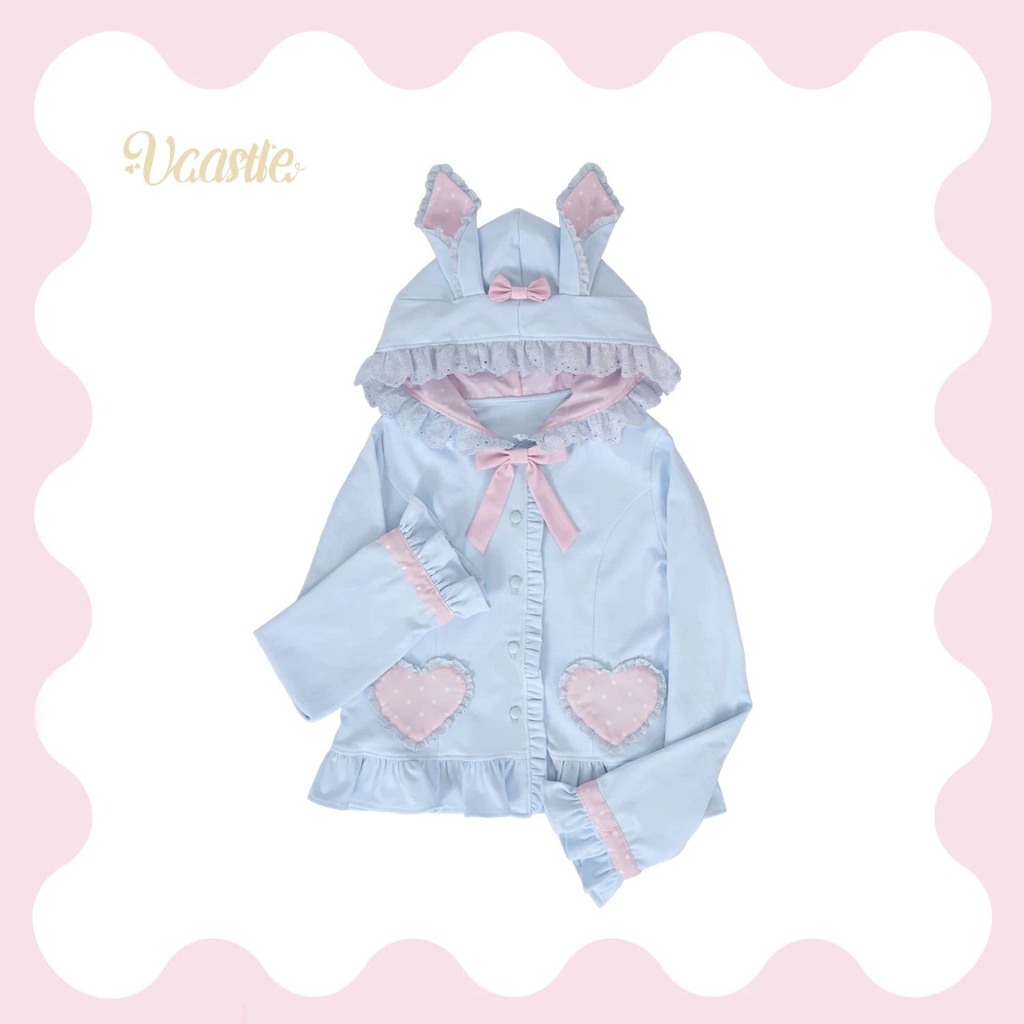 【受注予約~8/2】Bunny Snow Cracker カットカーディガン【VCastle】
