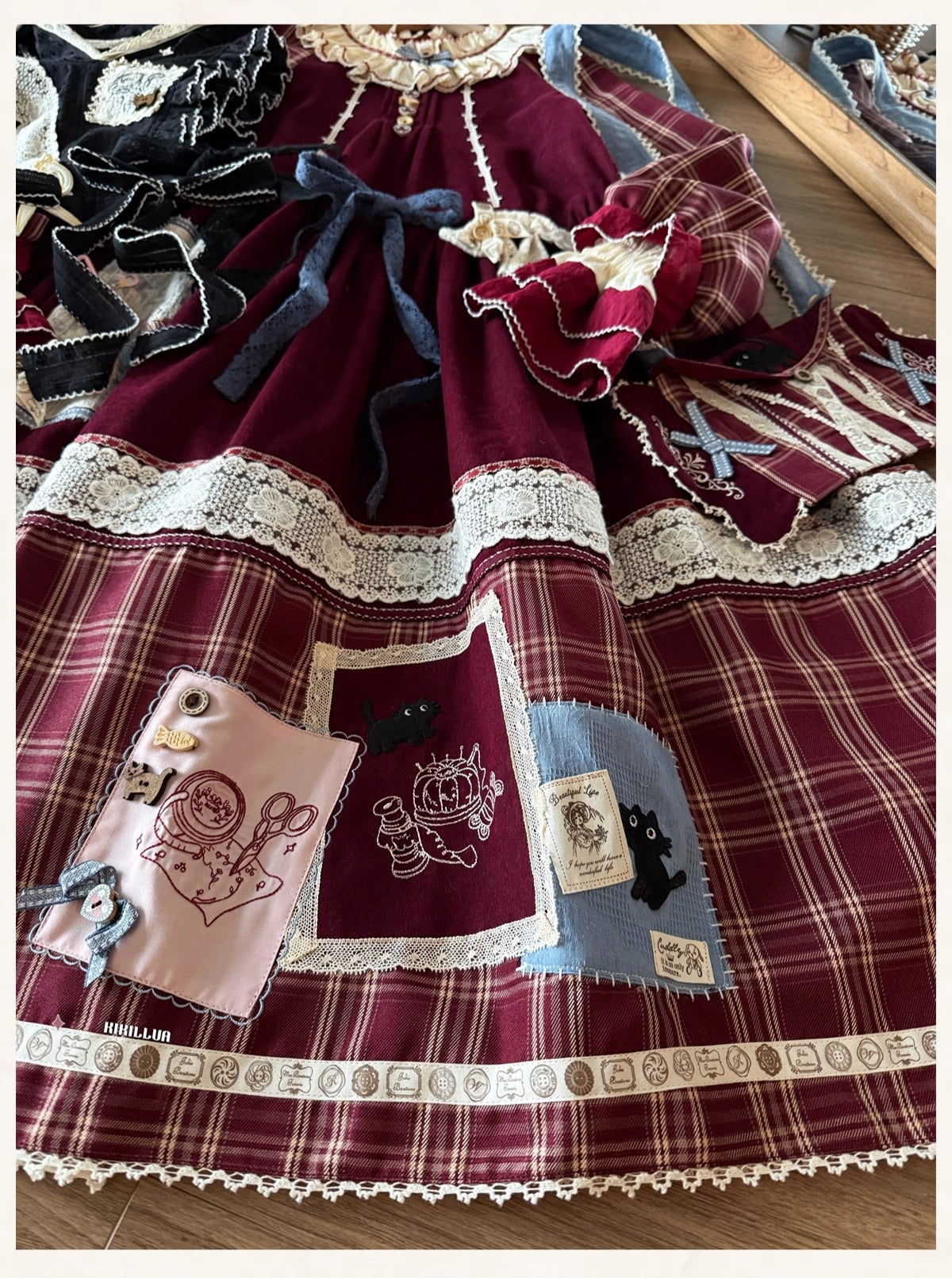 【受注予約~11/18】黒猫裁縫教室 フルセット【Peony】