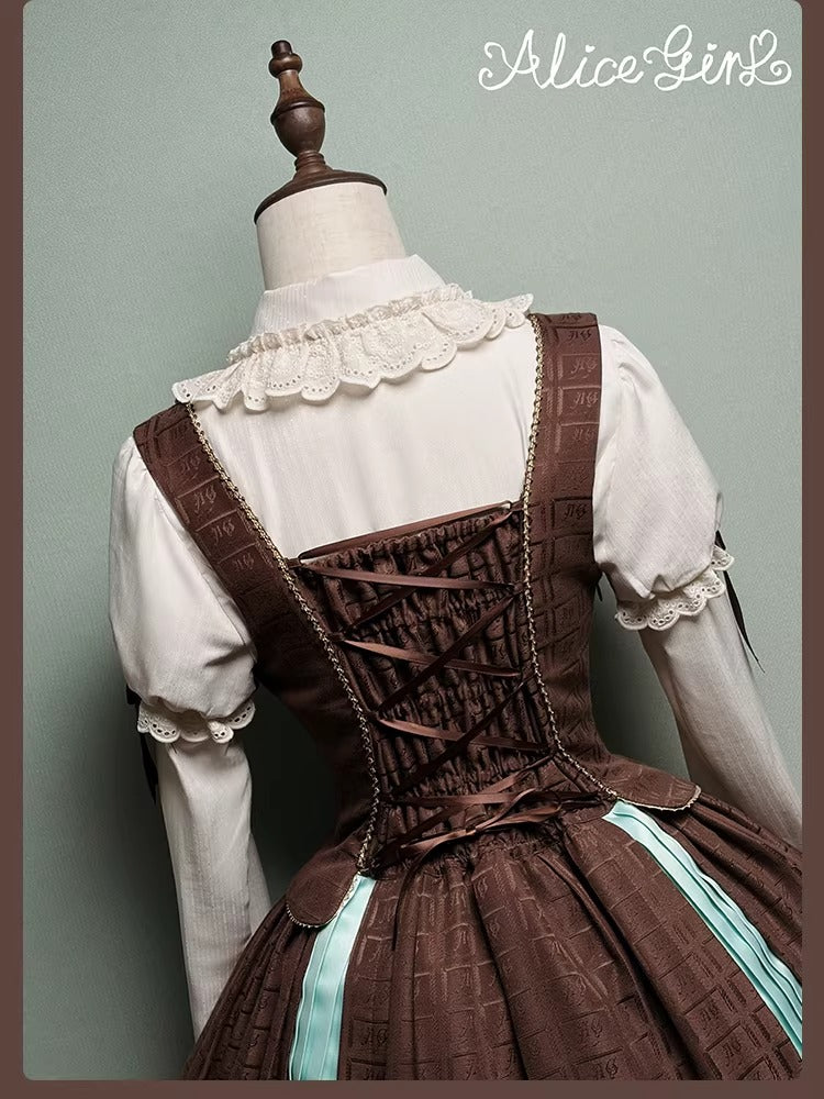 【受注予約~3/3】Chocolate Bear ジャンパースカート・スカート【Alice Girl】