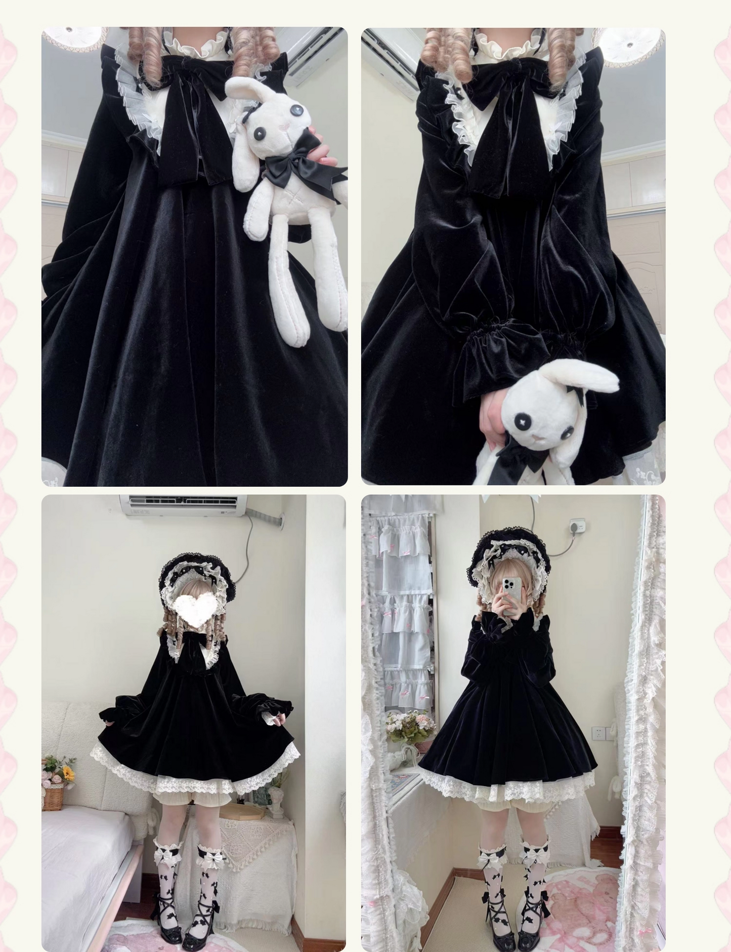 【受注予約~1/25】Dolls Aラインワンピース・ハット・ドロワーズセット【signorina】