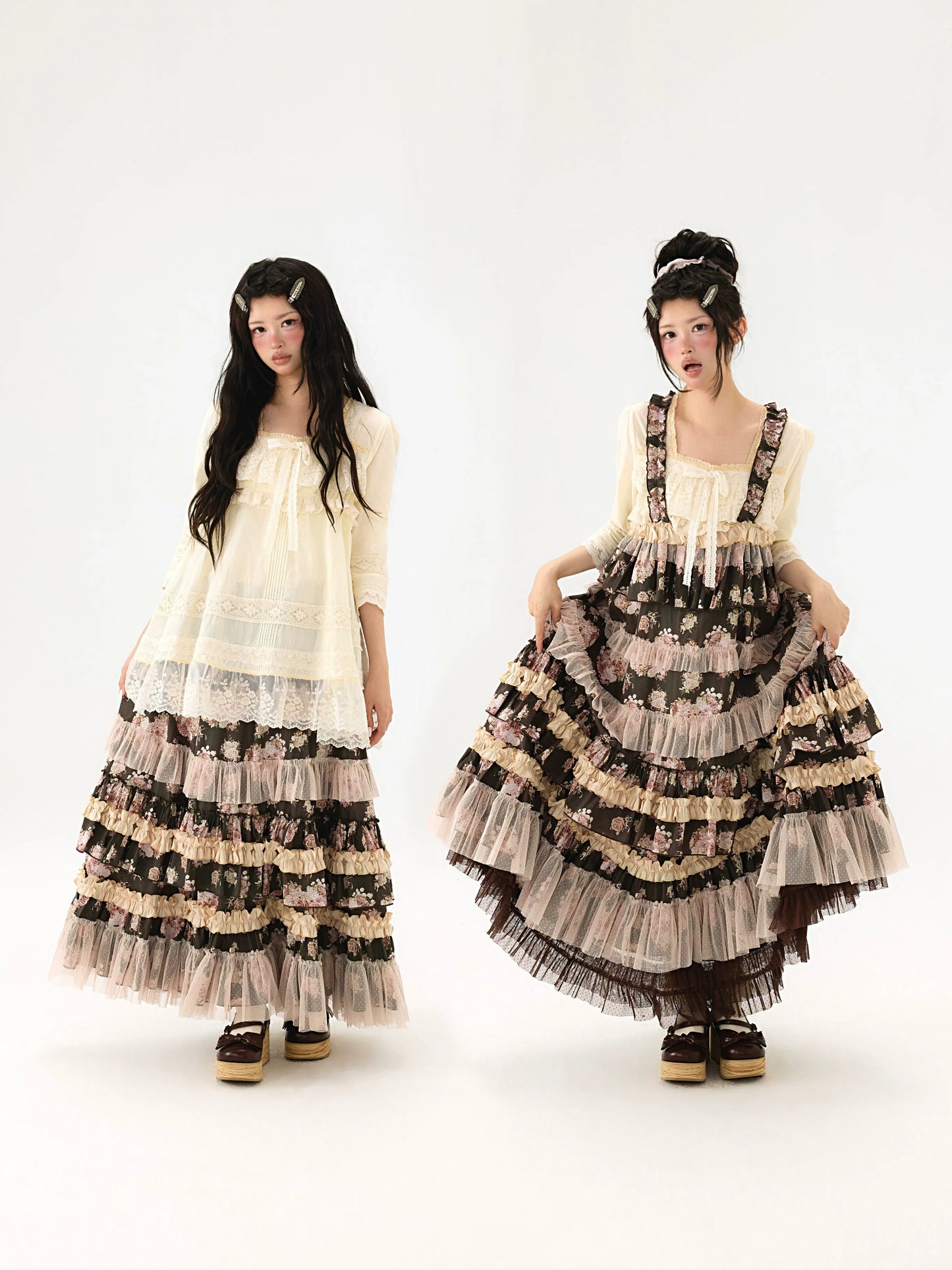 【受注予約~6/28】Bouquet of flowers for autumn 2026 ジャンパースカート(タイプ2)【BacioBouquet】