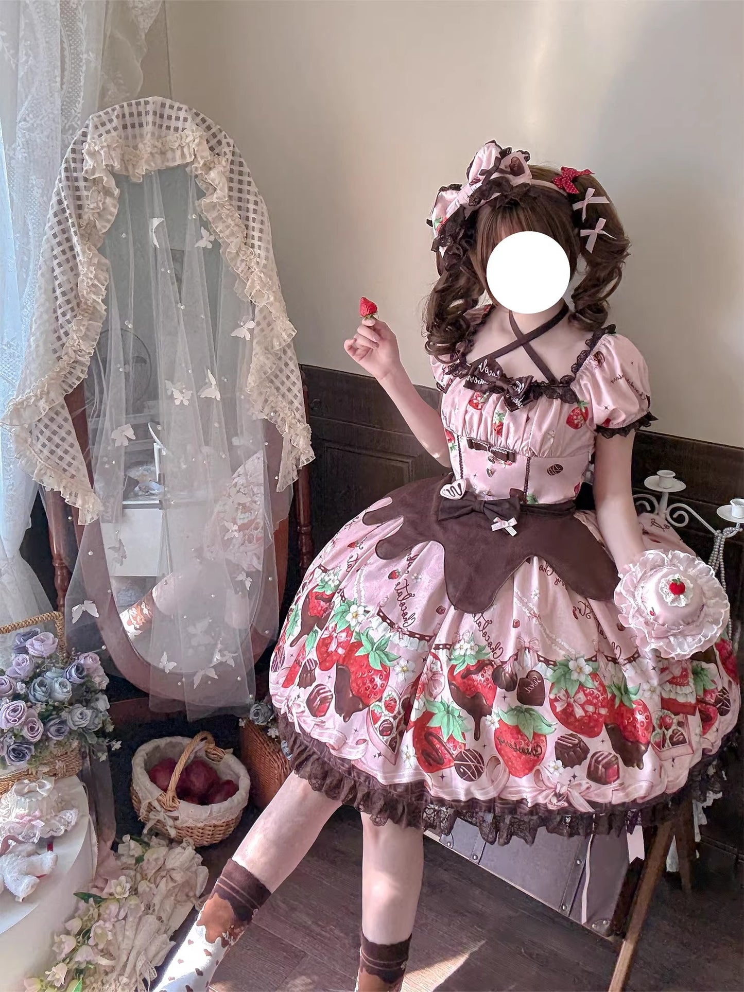 【受注予約~3/30】Berry Lovers ワンピース・ジャンパースカート・サロペット・ブラウス【DreamWhale】